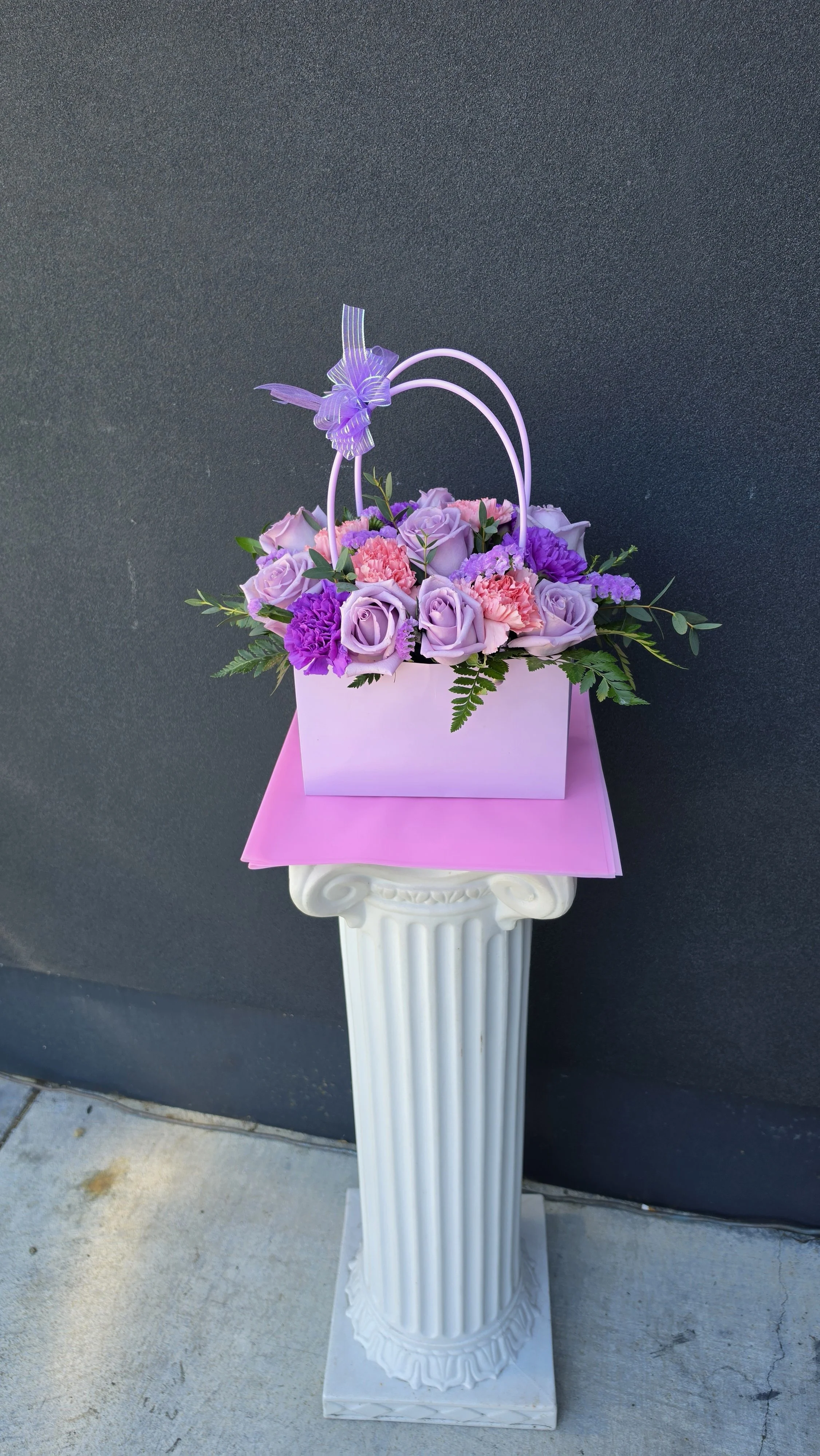 Purple Floral Purse