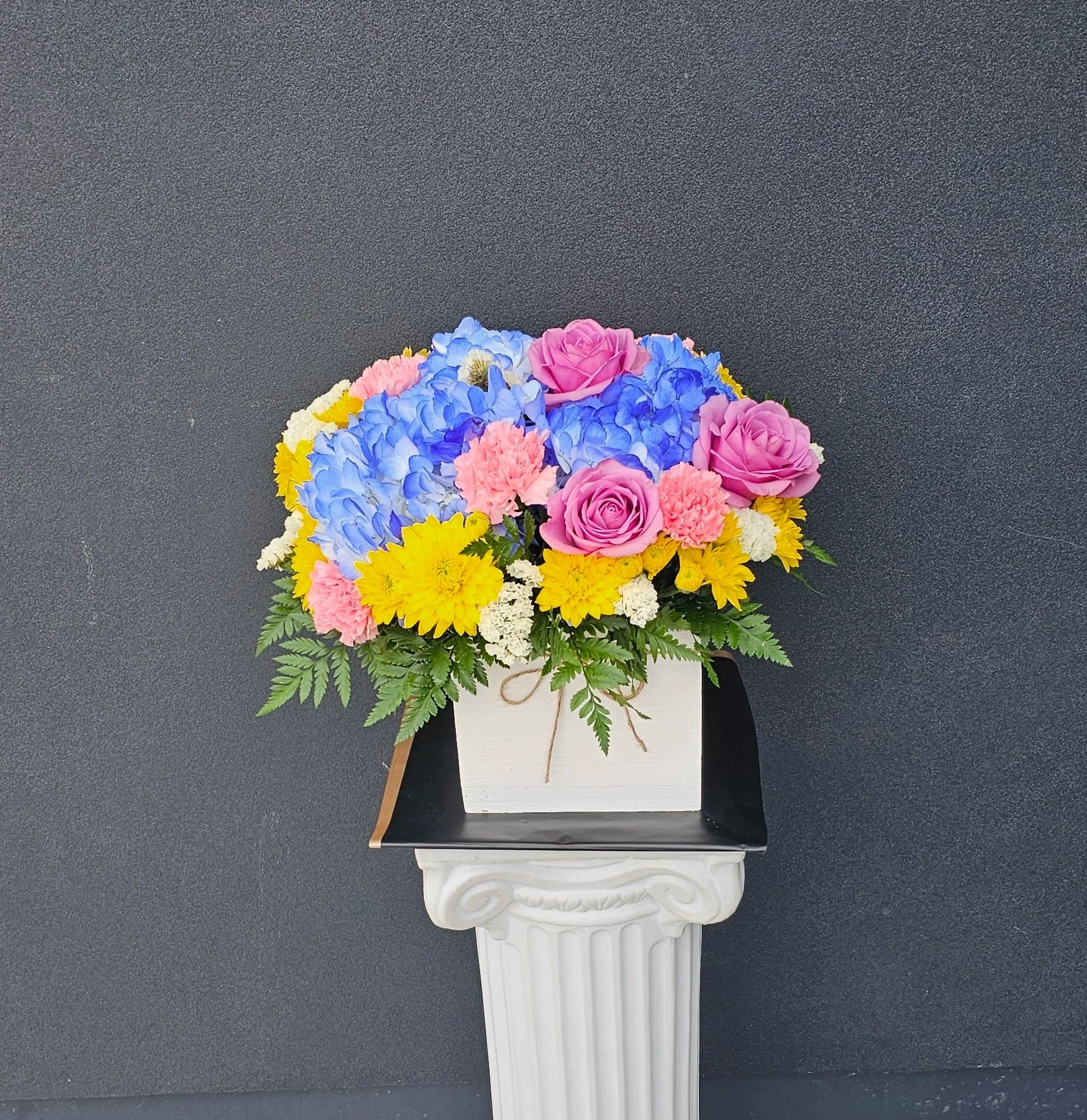 The Rustic Wood Box Bouquet