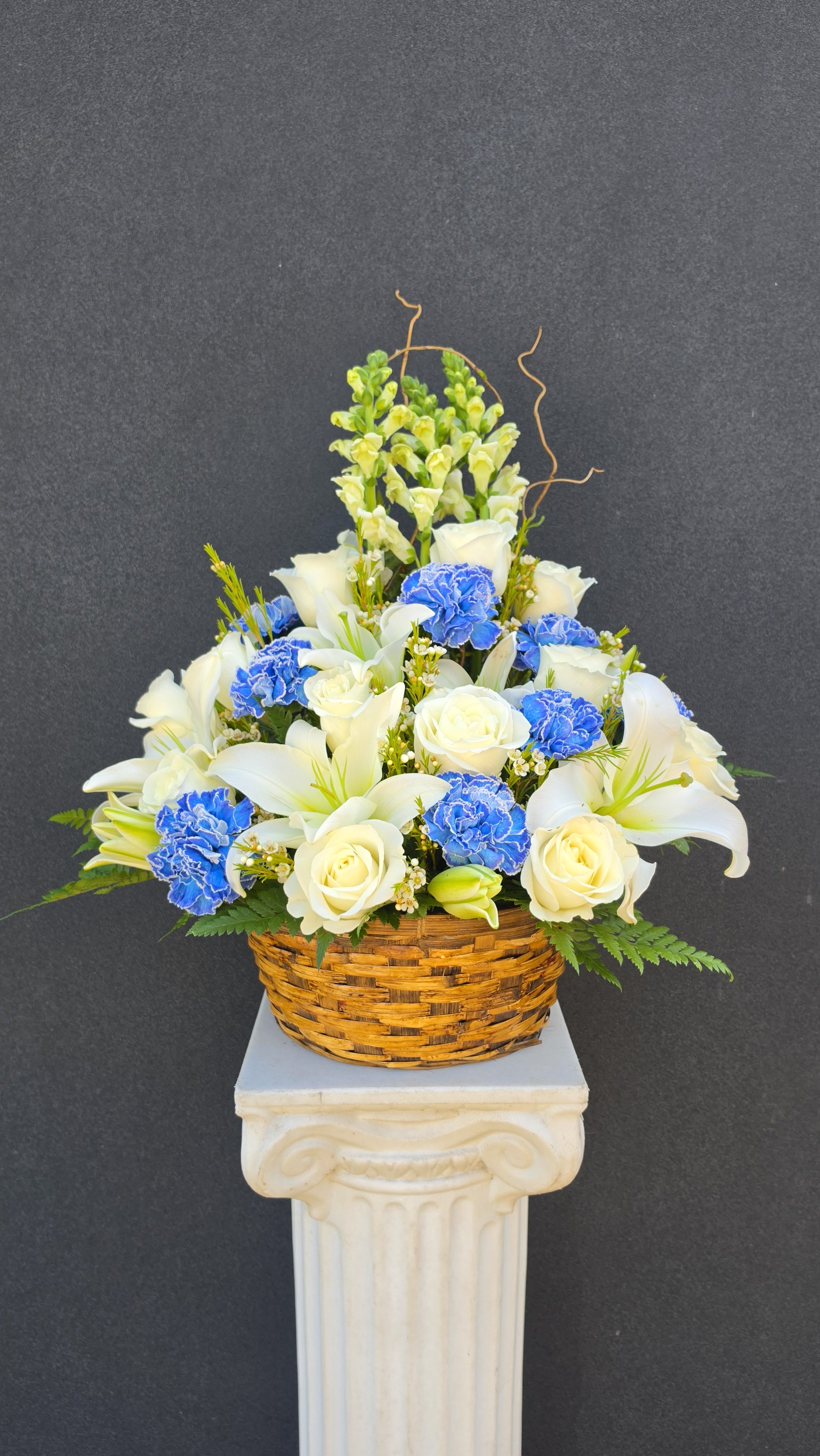 The Floral Memory Basket - Blue