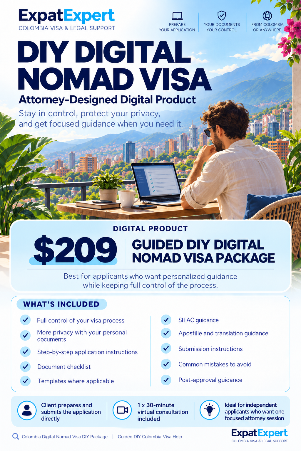 Digital Nomad Visa | Guided DIY Package