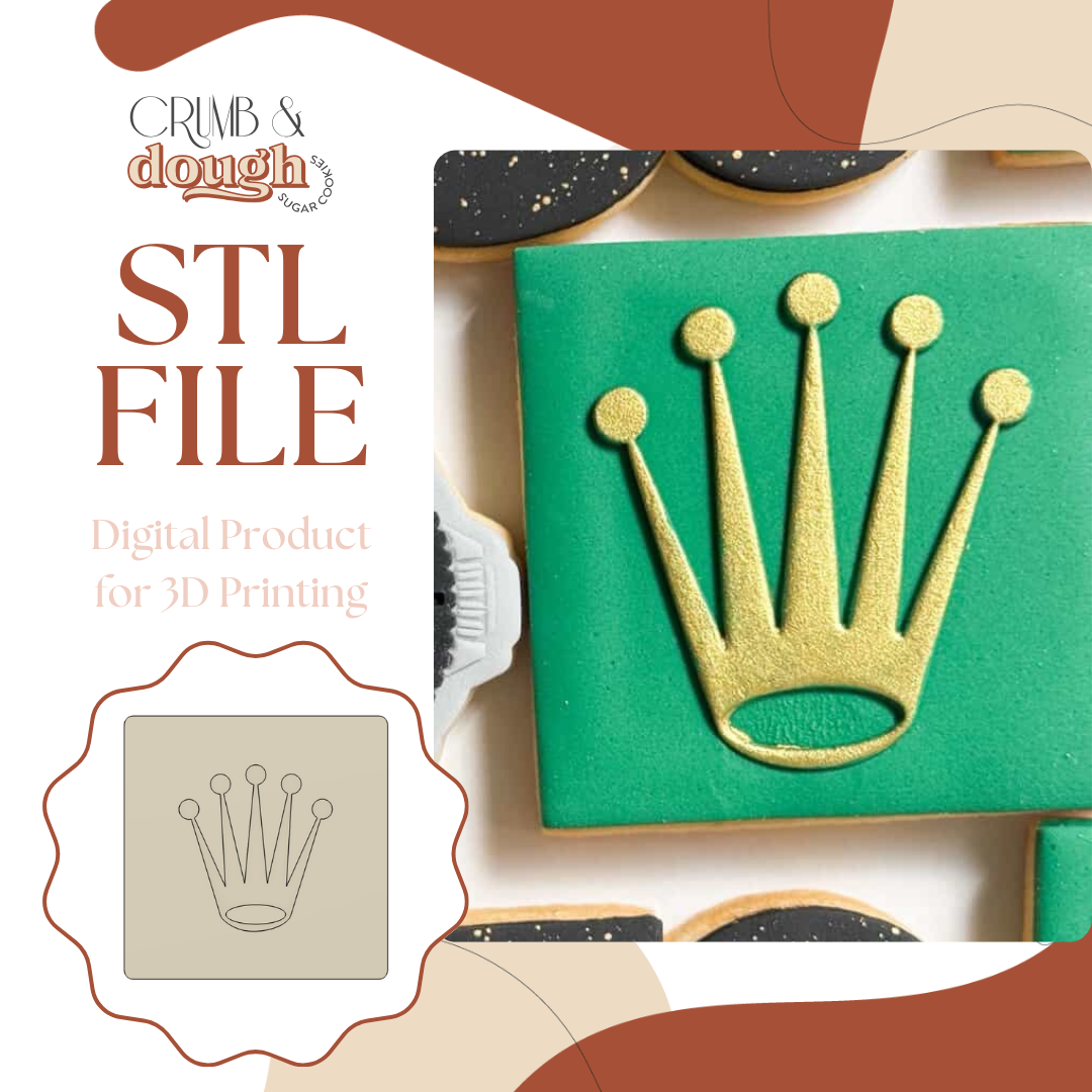 Rolex Logo Cookie Stamp & Cutter STL File