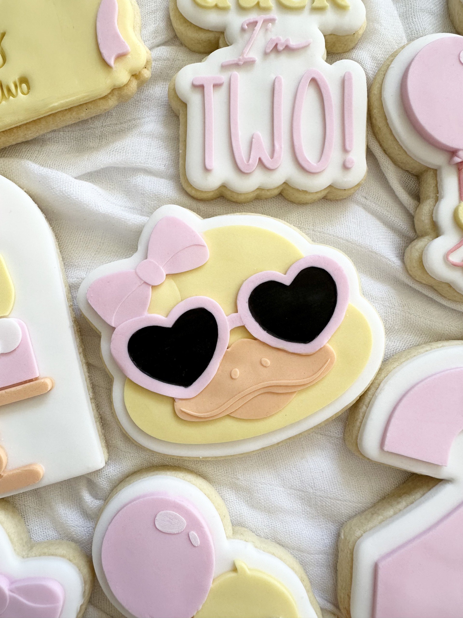 Duck with Heart Glasses Cookie Stamp & Cutter