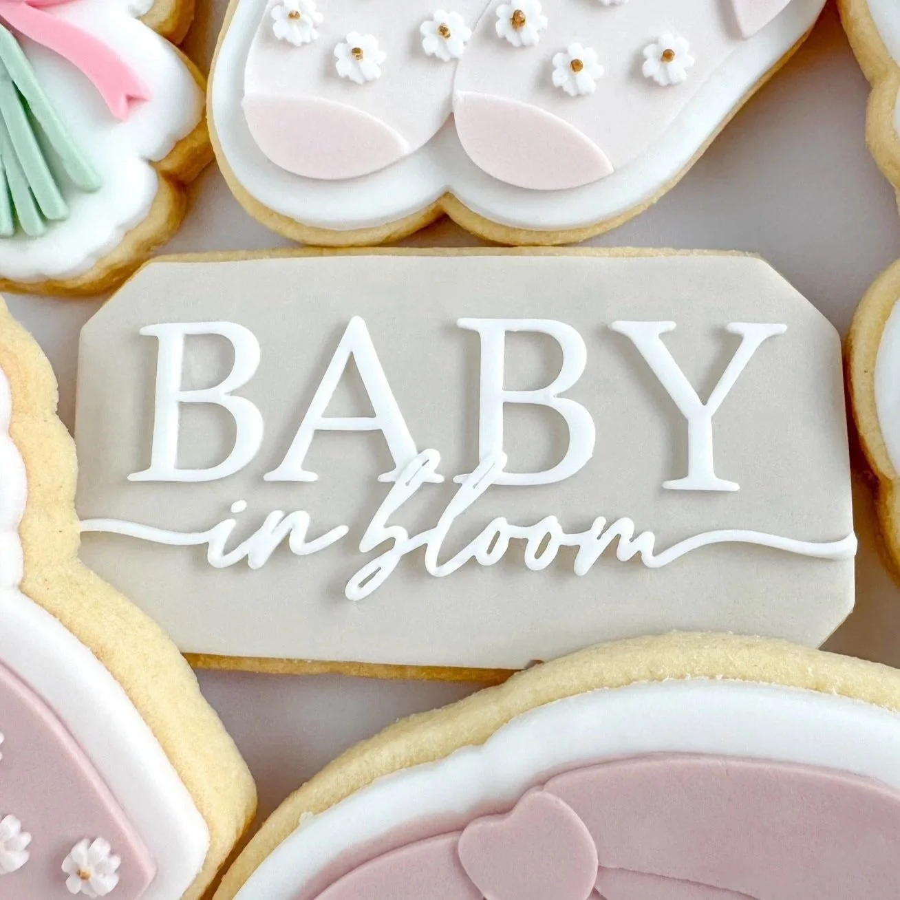 Baby in Bloom Cookie Stamp & Cutter