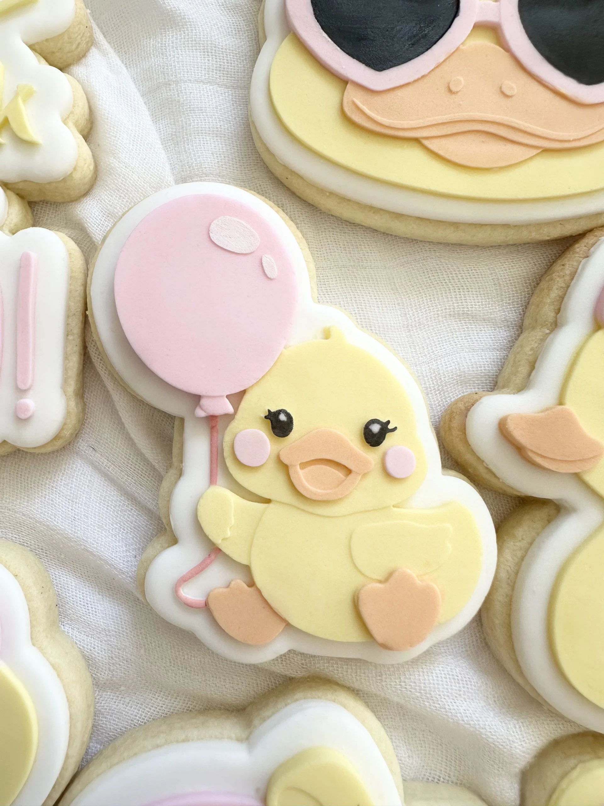 Duck with Balloon Cookie Stamp & Cutter
