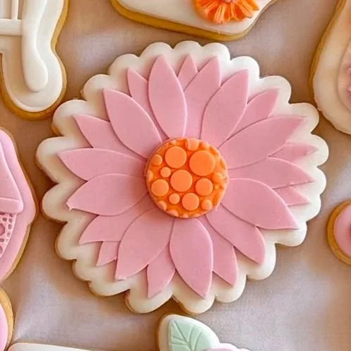 Sunflower Cookie Stamp & Cutter STL File
