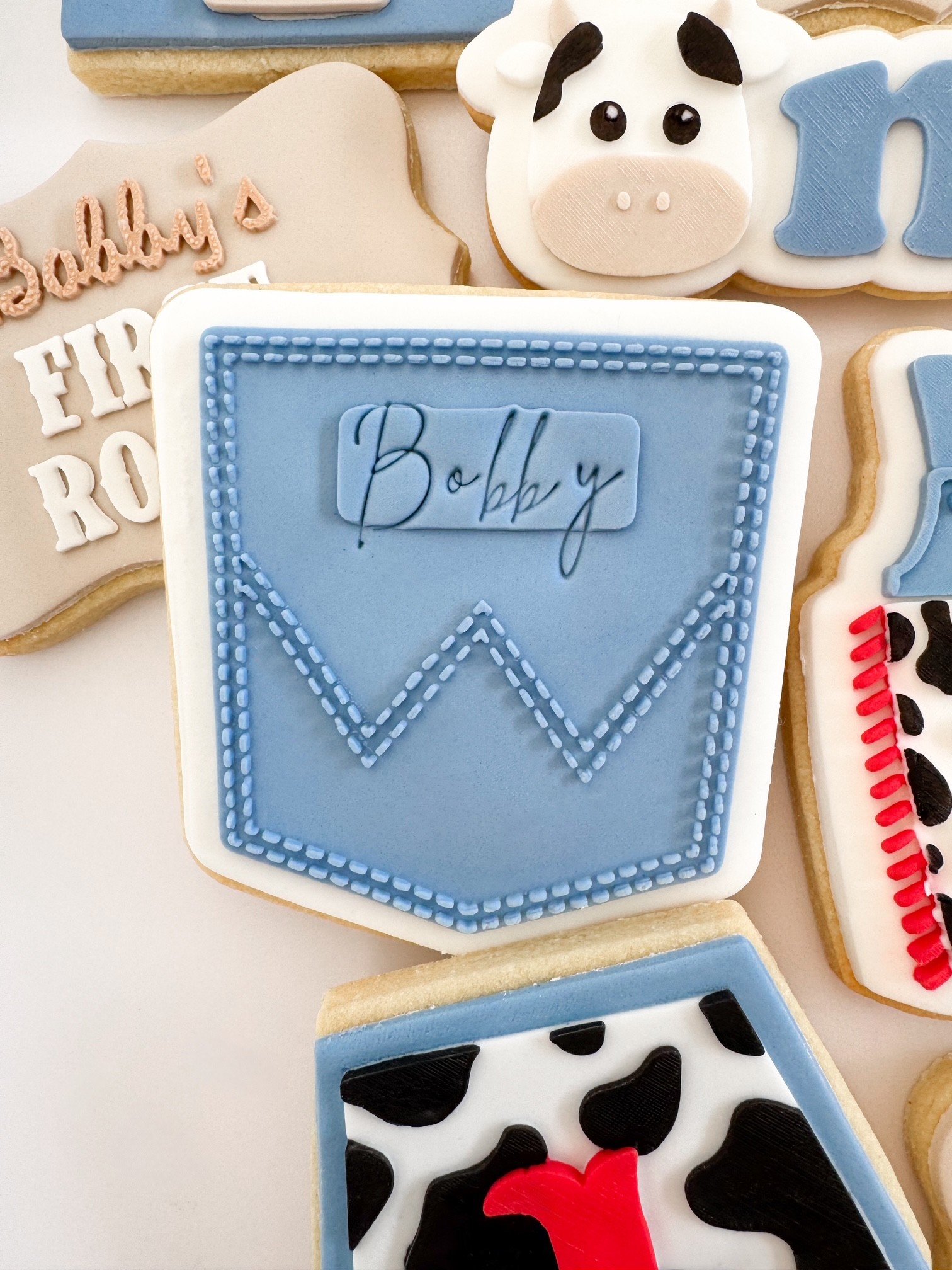 Denim Pocket Cookie Stamp & Cutter