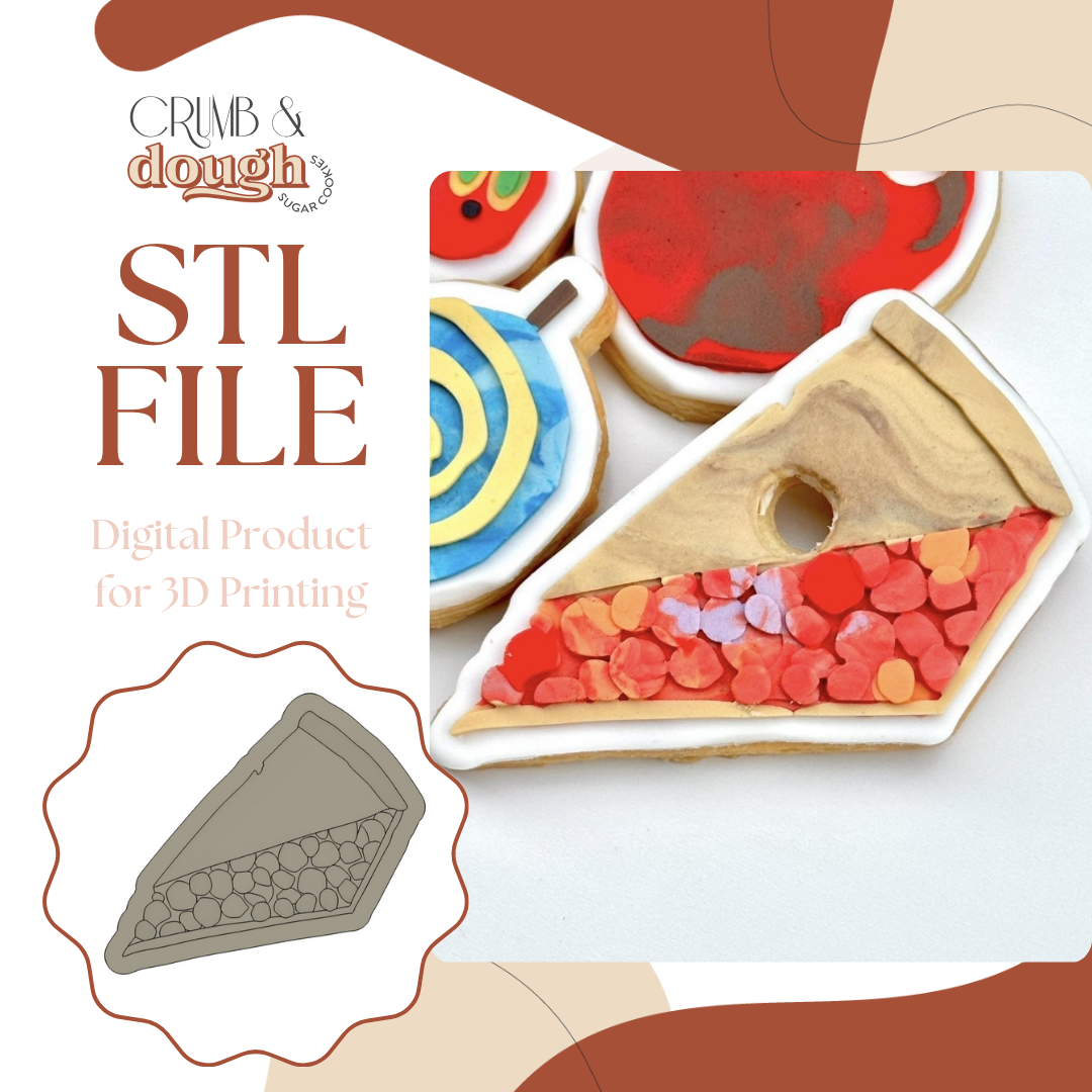 Pie Cookie Stamp & Cutter STL File