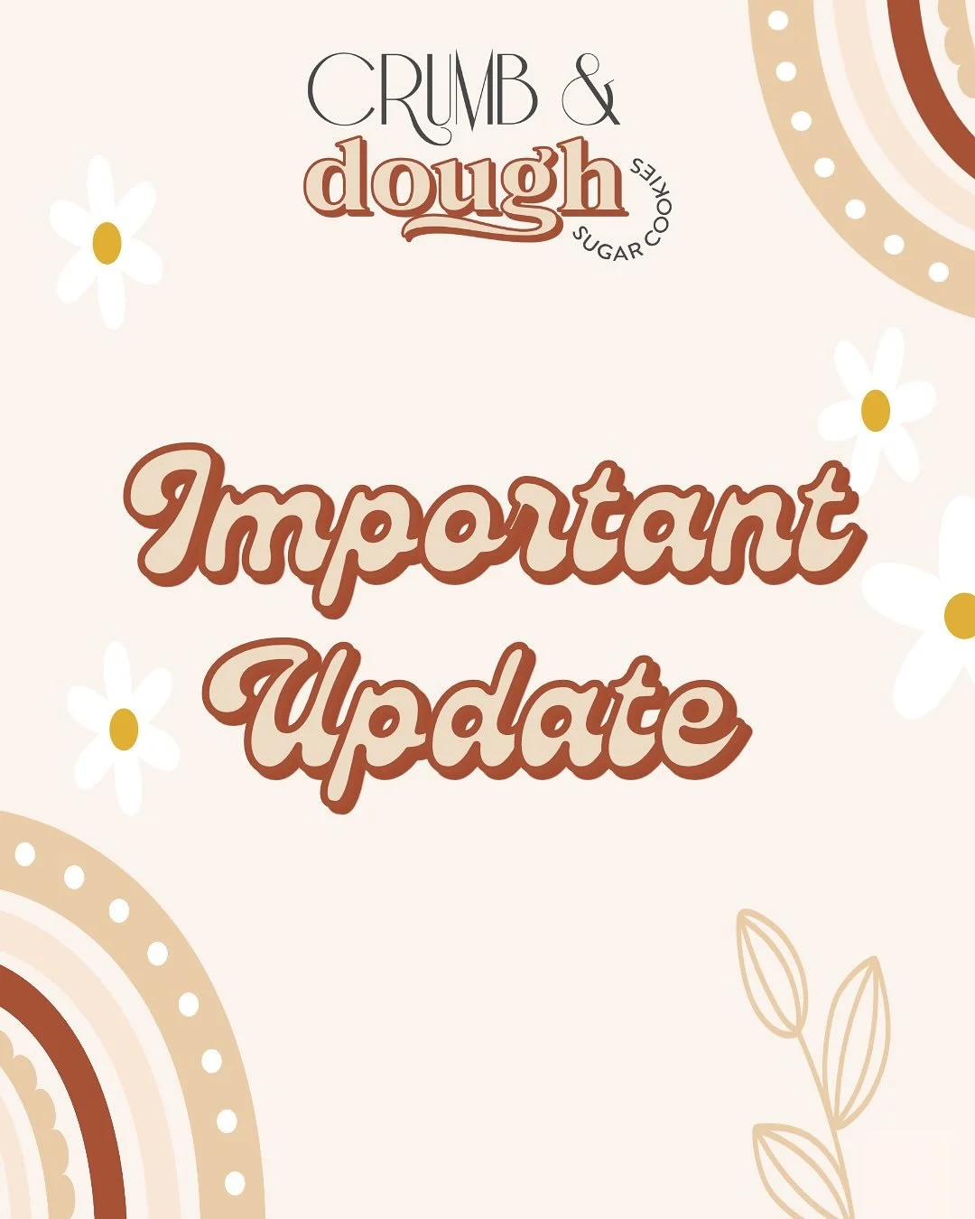 Some big changes are coming to Crumb &amp; Dough! See below for more&hellip;

1. From Saturday 13th September, all Crumb &amp; Dough cookie stamps and cutters will be sold exclusively through our website. Partnering with @printinggems the last few mo