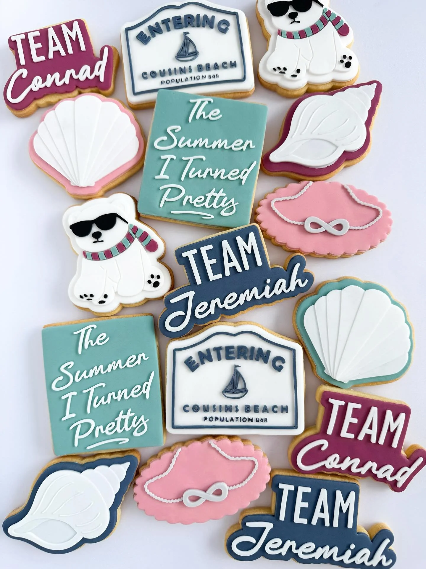 I&rsquo;m not ashamed to say I forfeited quite a few hours of family time while I binge-watched all 3 seasons of this in a week 🙈 Tell me.. were you team Conrad or team Jellyfish?!

All stamps &amp; cutters available on my website 🐚
