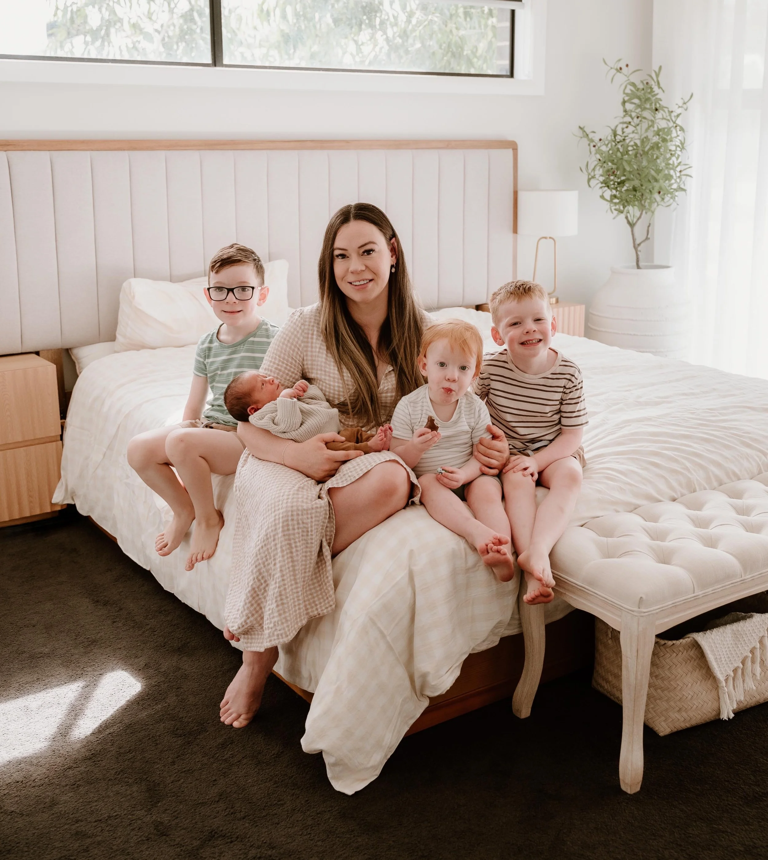 Lucky enough to have 4 beautiful boys who call me Mum 💙
And for those who don&rsquo;t know me - hi I&rsquo;m Elly, the face behind Crumb &amp; Dough and this is my chaotic crew of little helpers!

📸: @demi_ellen_photography