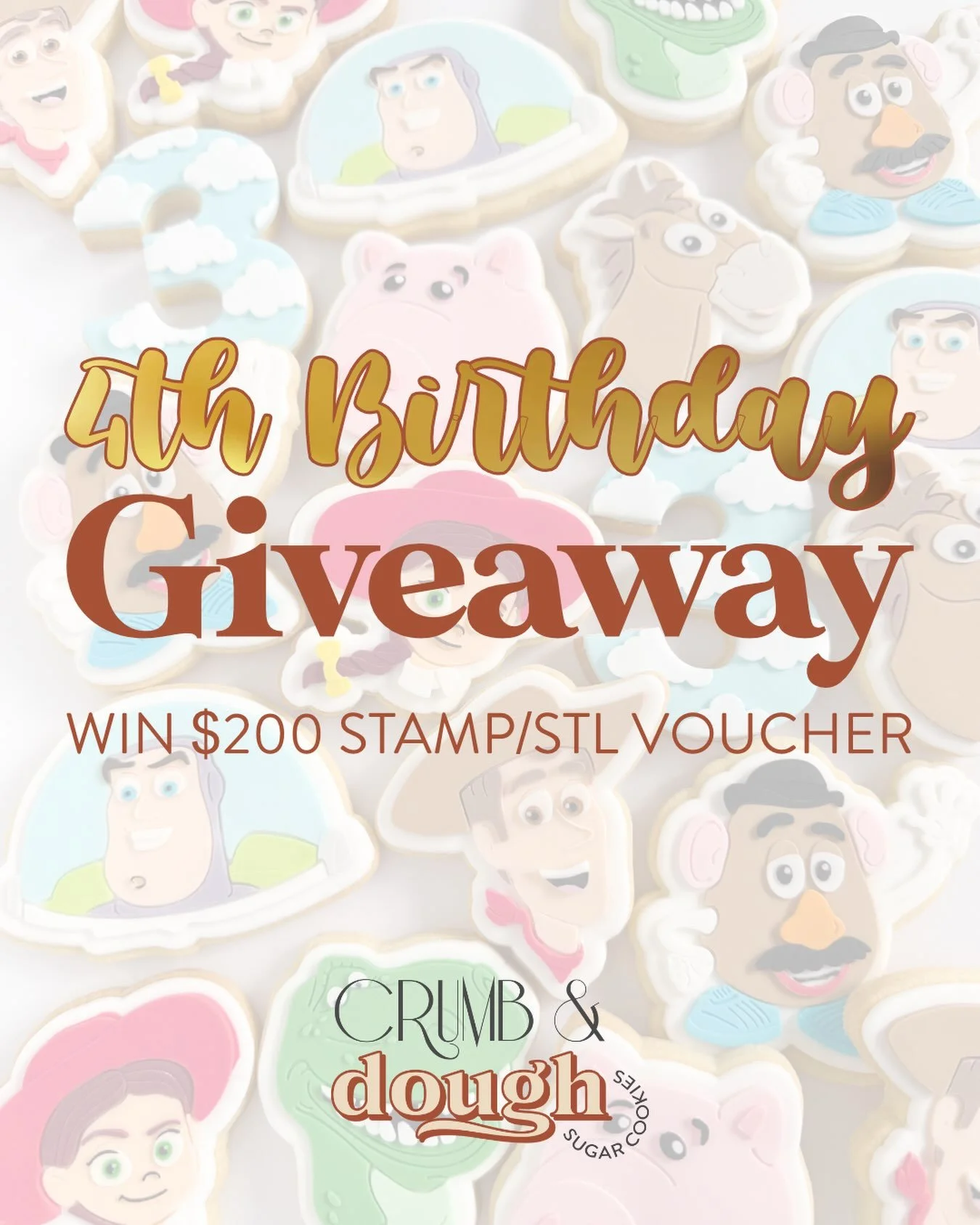 ✨ BIRTHDAY GIVEAWAY 🍾
Crumb &amp; Dough turns 4 🥹 Crazy to think I&rsquo;ve had this little side-hustle-turned-fulltime-gig for 4 years now 😱 And I couldn&rsquo;t do it without all of YOU GUYS! From the bottom of my heart I want to thank everyone 