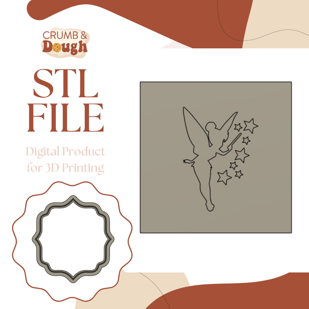 Tinkerbell with Stars Silhouette.png