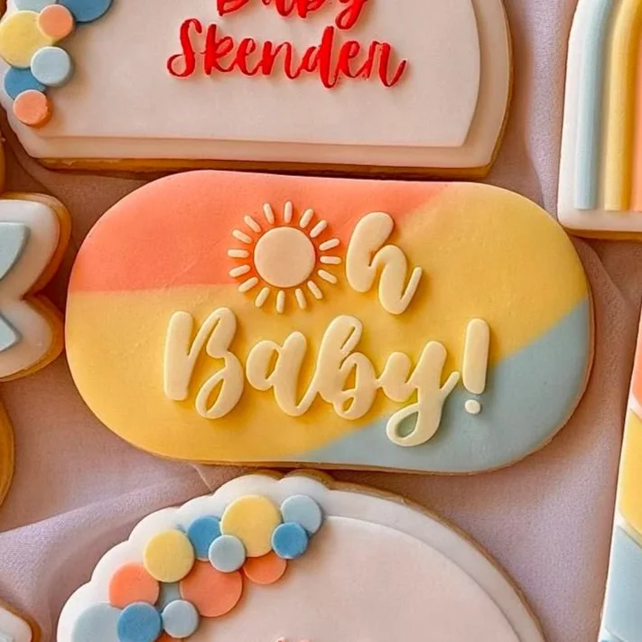 Oh Baby Sun Cookie Stamp & Cutter