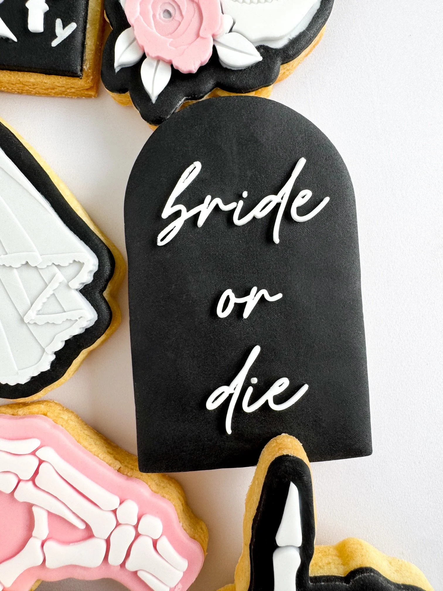 Bride or Die Script Arch Cookie Stamp & Cutter