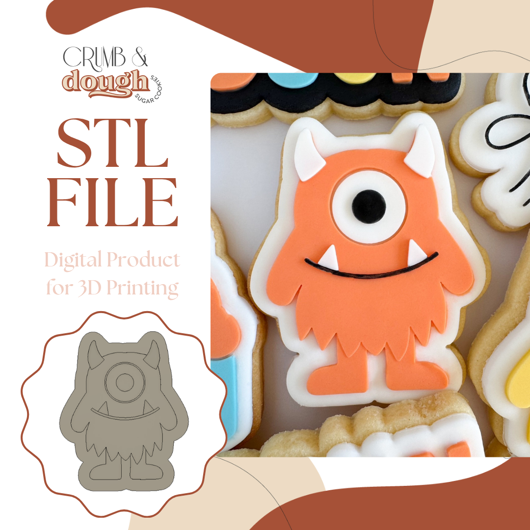 Monster Cookie Stamp & Cutter STL File