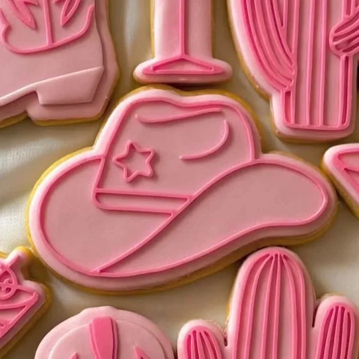 Cowboy Hat Outline Cookie Stamp & Cutter
