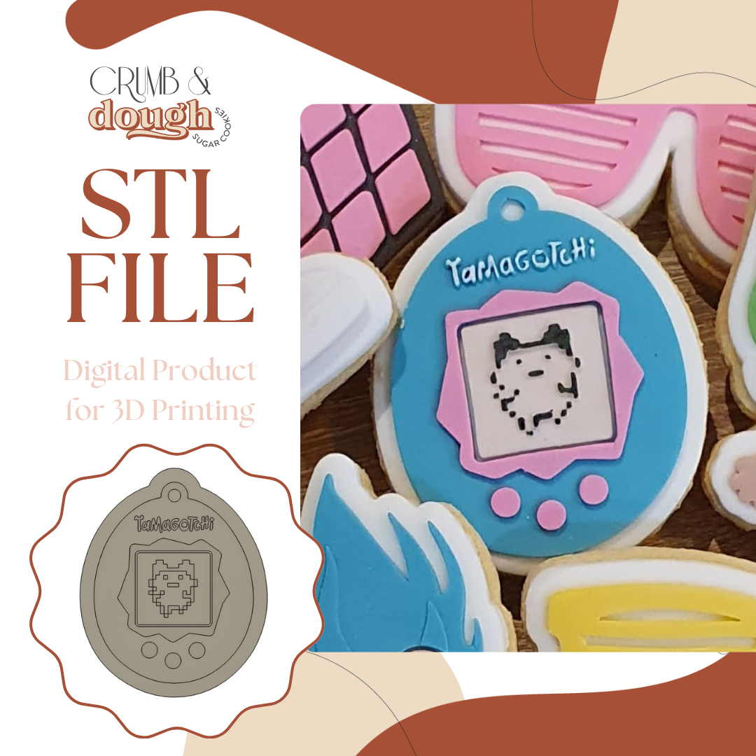 Tamagotchi Cookie Stamp & Cutter STL File