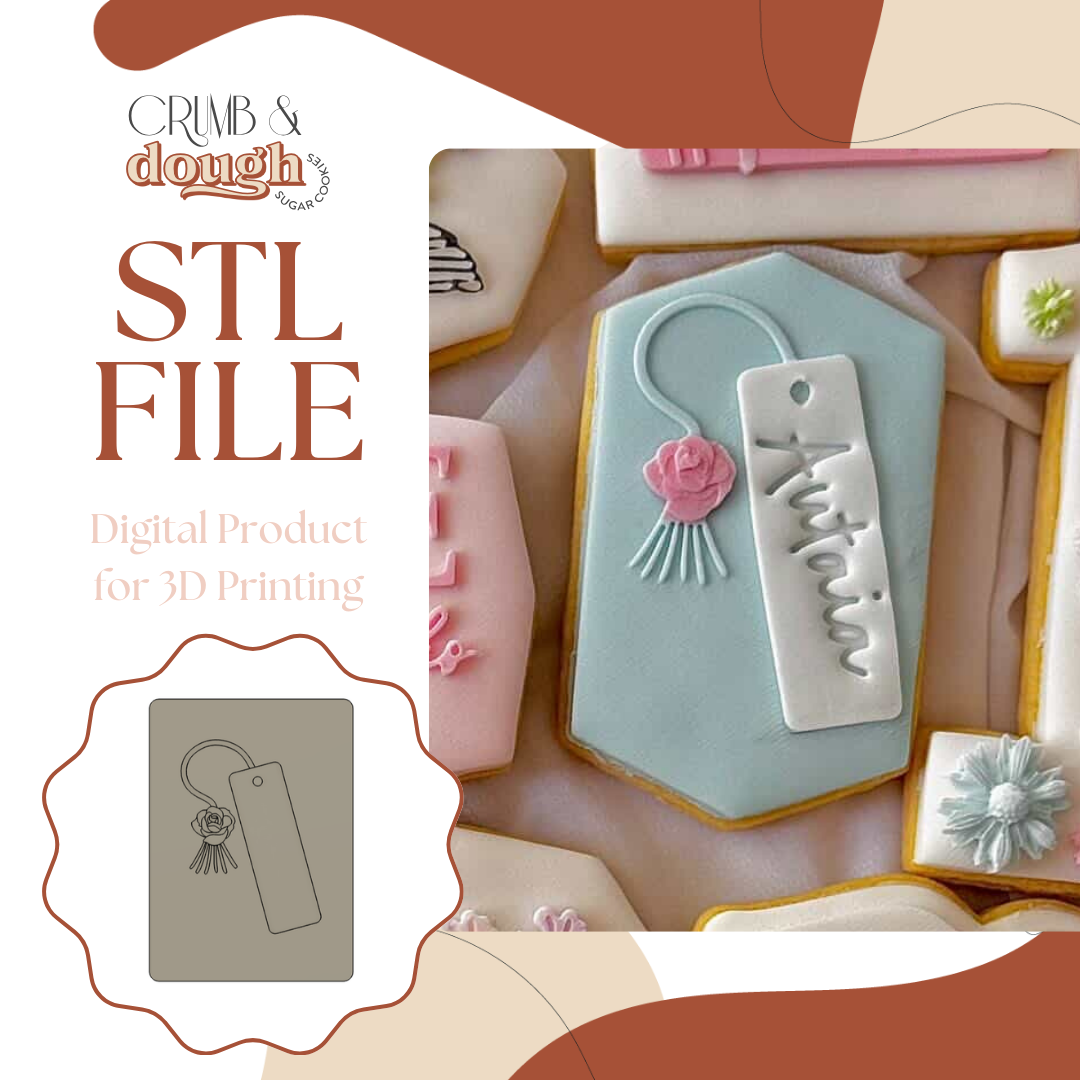 Bookmark Cookie Stamp & Cutter STL File