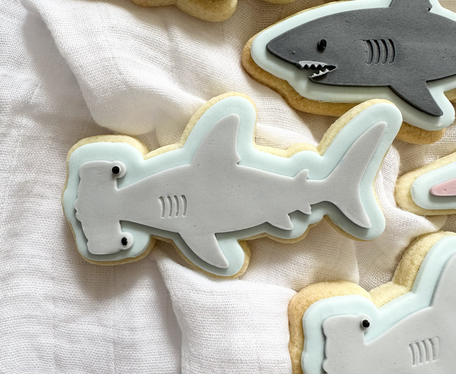 Hammer Head Shark Cookie Stamp & Cutter