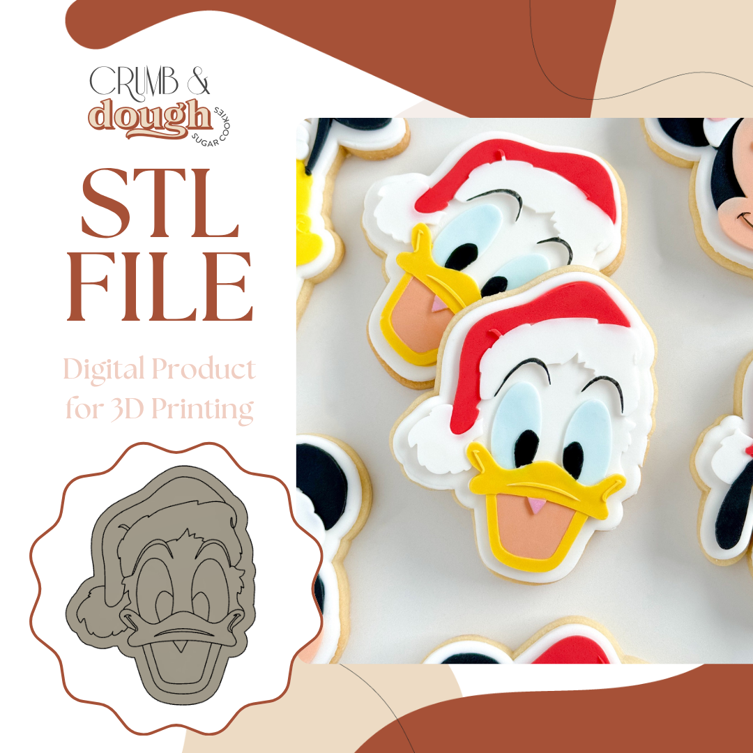 Christmas Duck Cookie Stamp & Cutter STL File