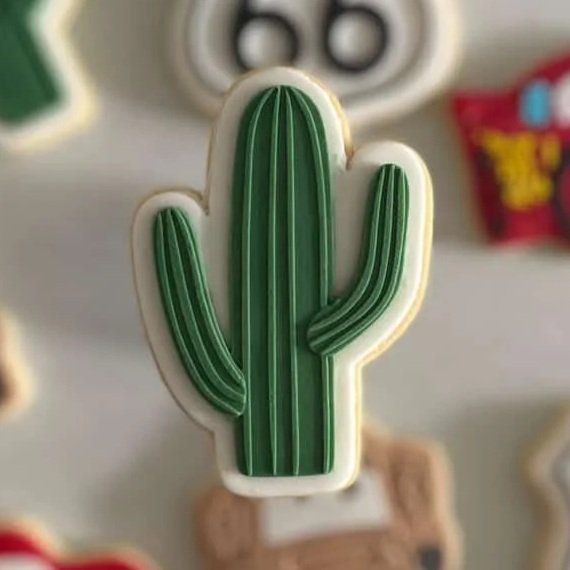 Cactus Cookie Stamp & Cutter