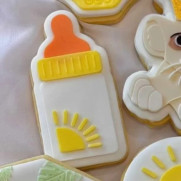 Baby Bottle with Sun Cookie Stamp & Cutter