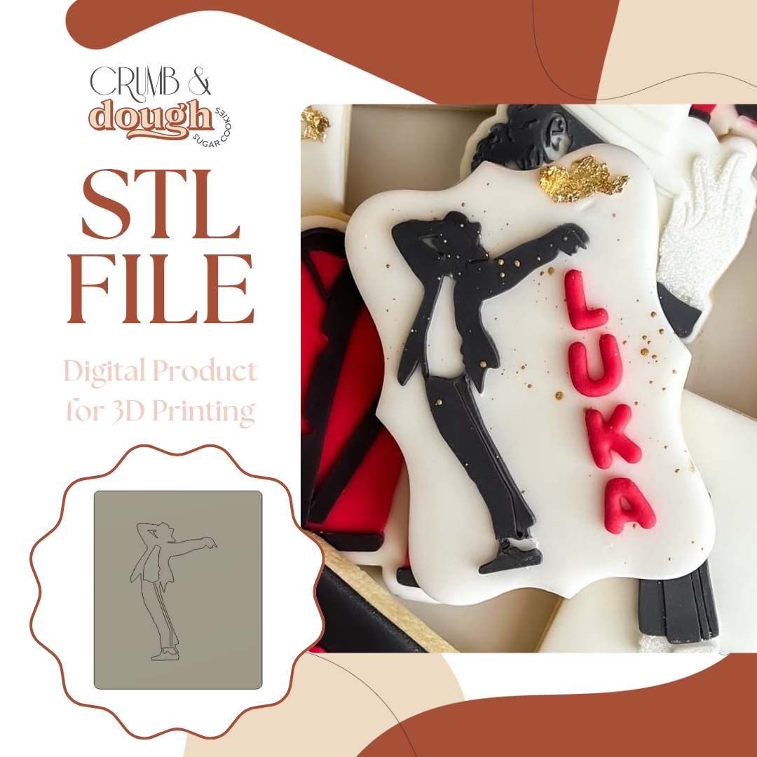 Michael Jackson Silhouette Stamp & Cutter STL File