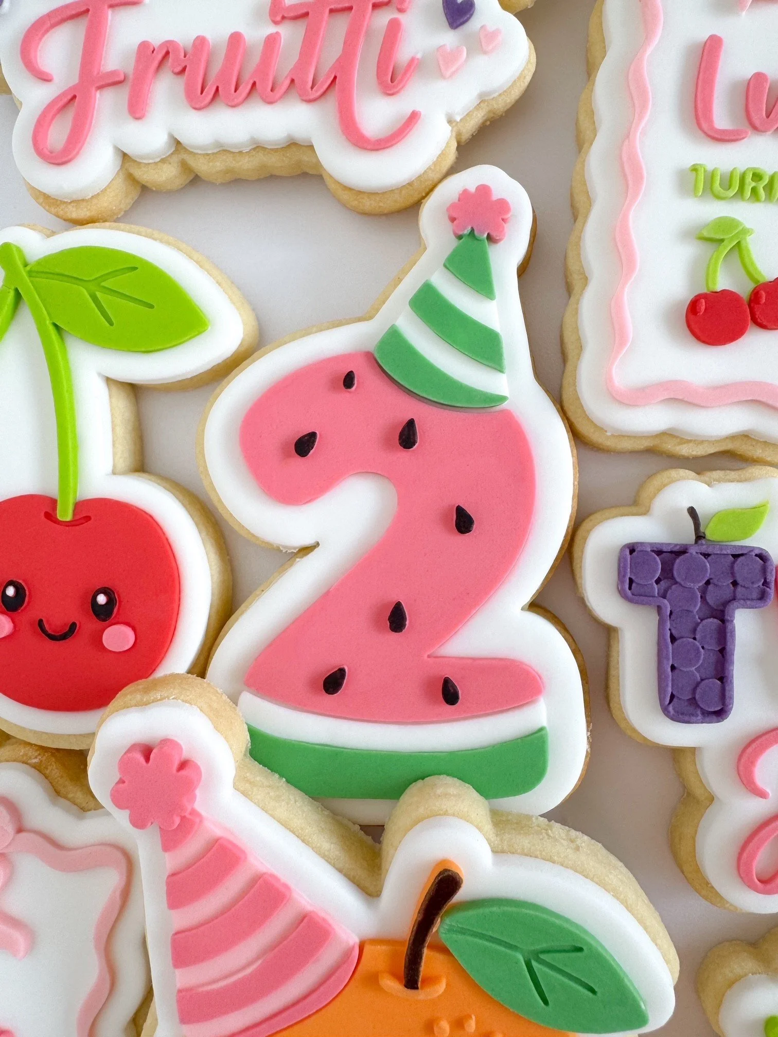 Watermelon Number 2 Cookie Stamp & Cutter
