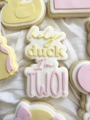 Holy Duck I'm Two Cookie Stamp & Cutter