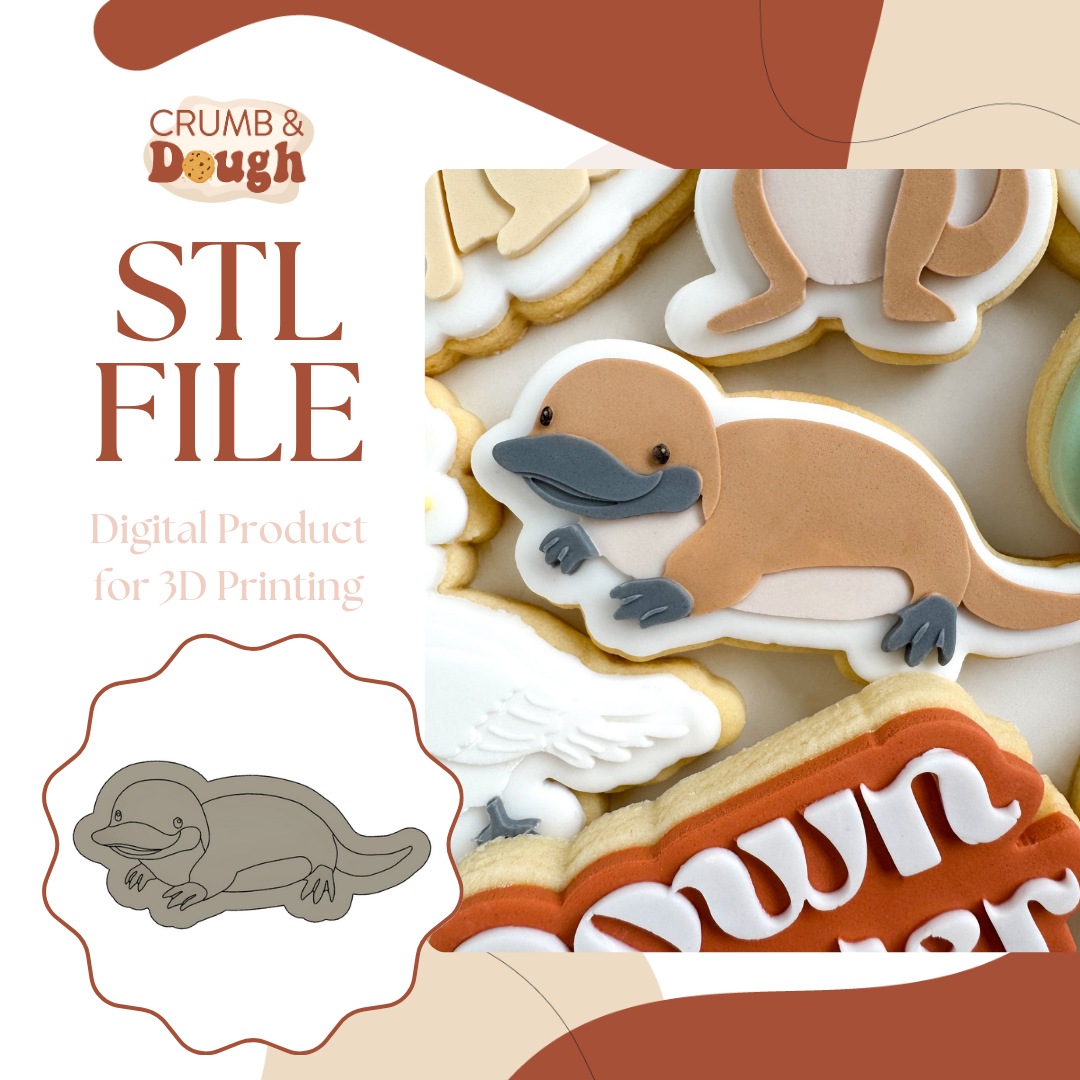 Platypus Cookie Stamp & Cutter STL File