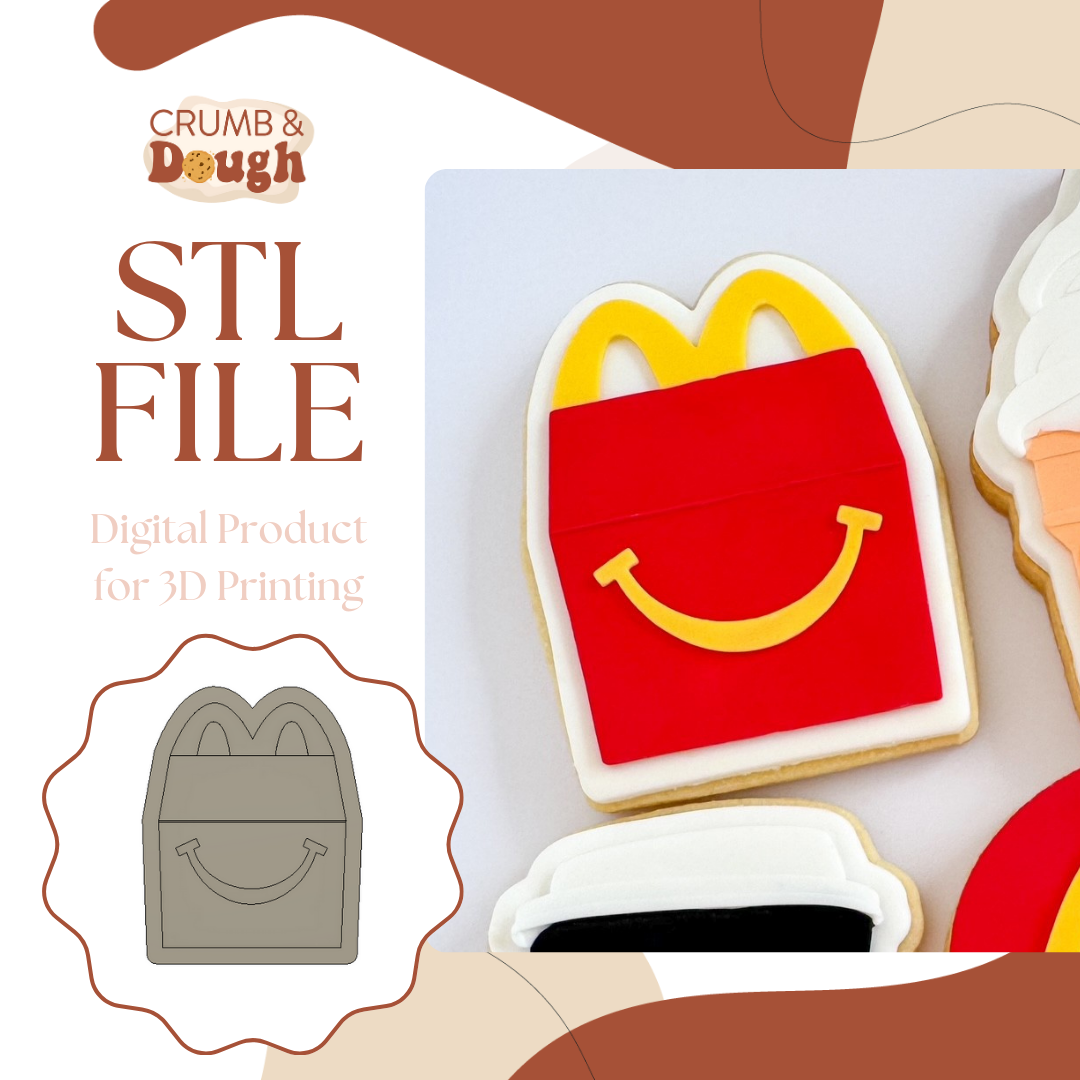 Kids Meal Cookie Stamp STL File
