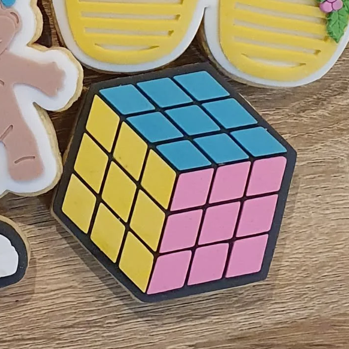 Rubix Cube Cookie Stamp & Cutter