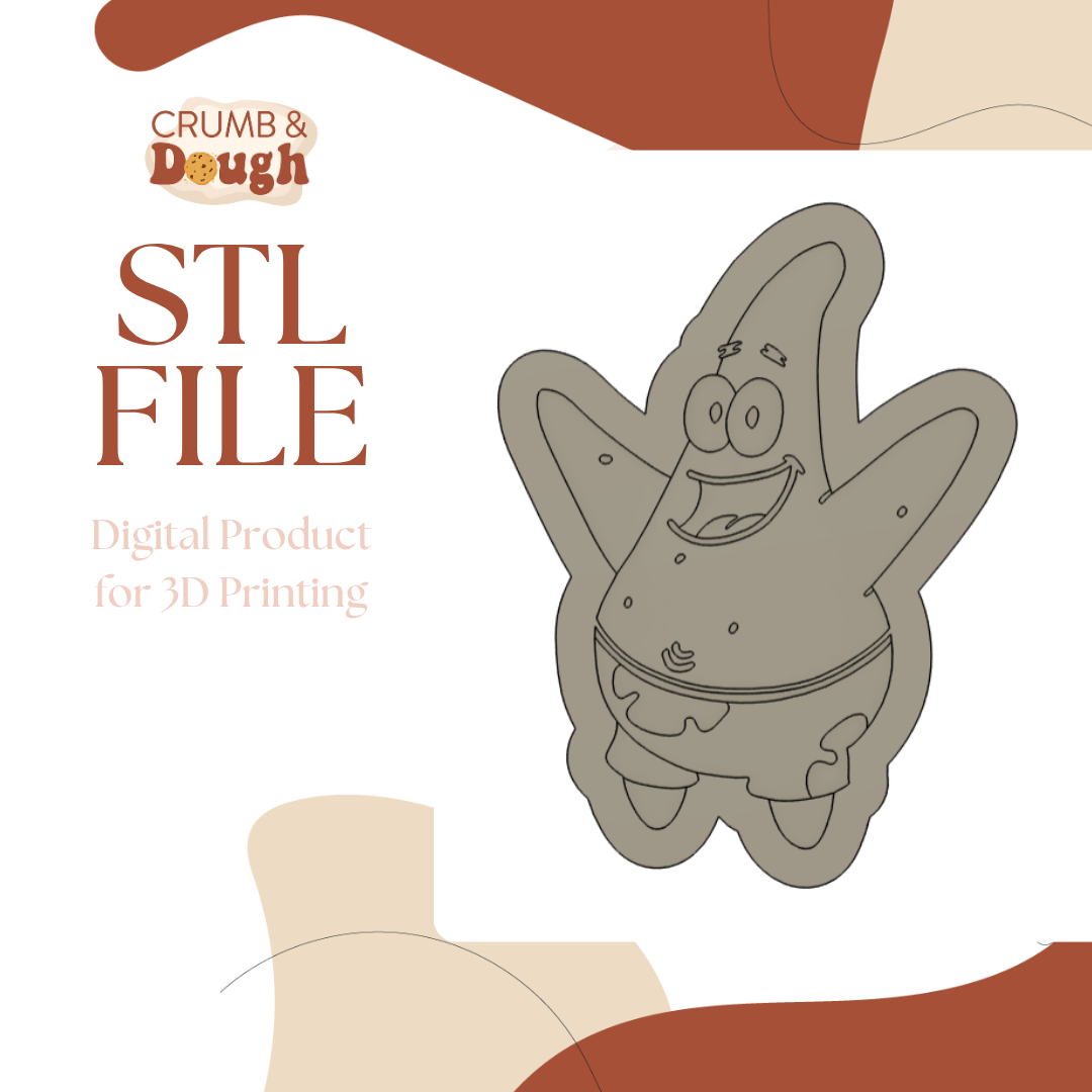 Starfish Cookie Stamp & Cutter STL File