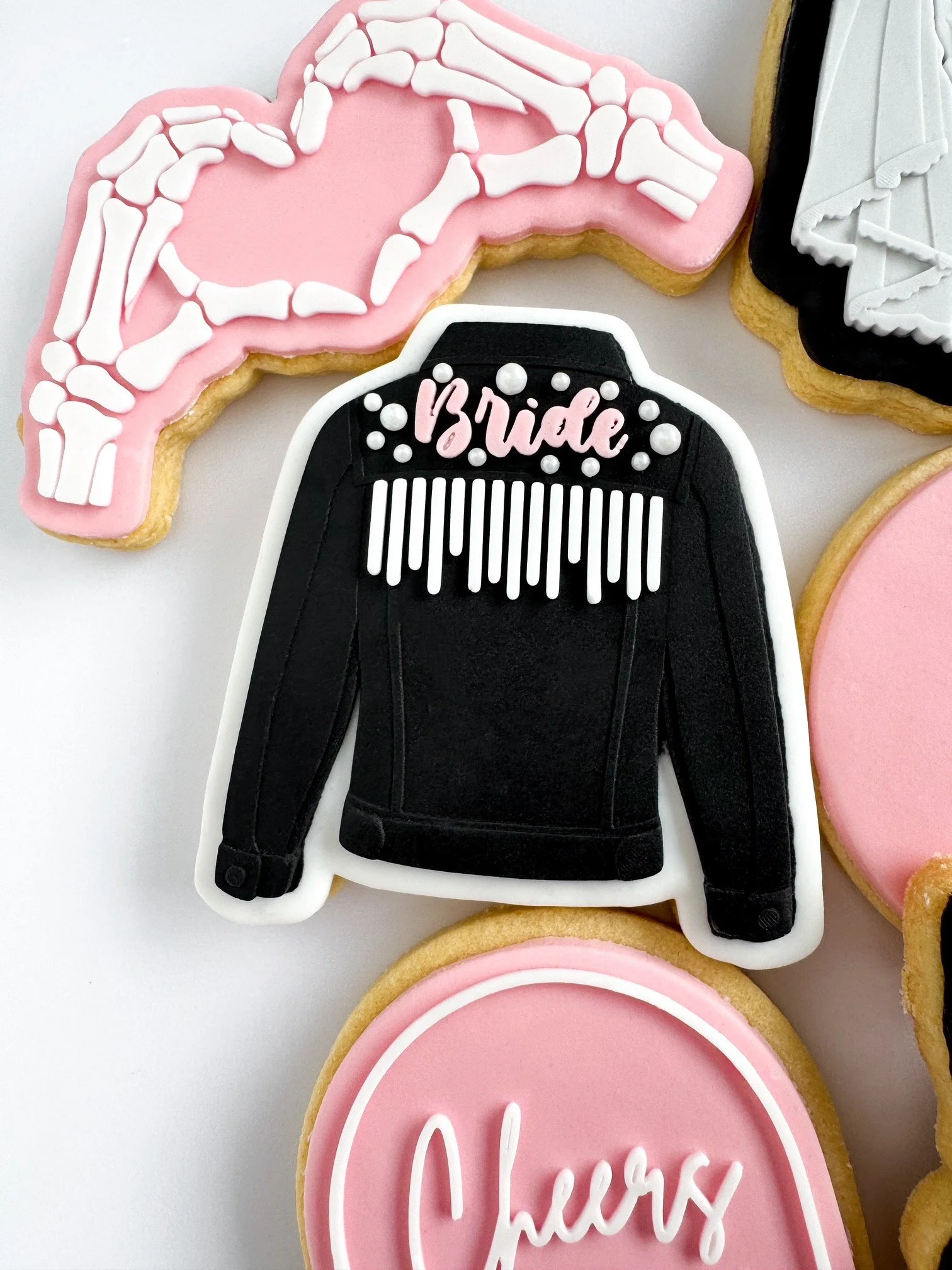 Bride Denim Jacket with Tassels Cookie Stamp & Cutter