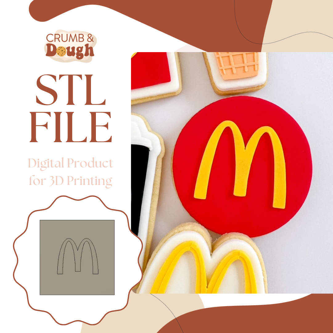 Golden Arches Logo Cookie Stamp STL File