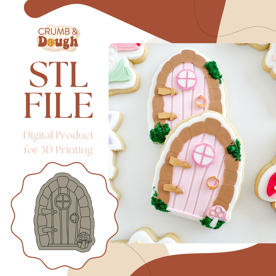 Fairy Door Cookie Stamp & Cutter STL File