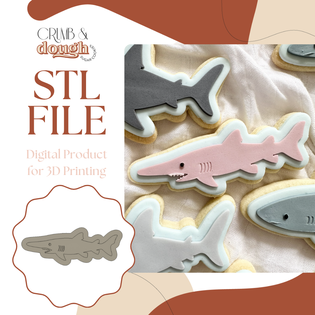 Goblin Shark Cookie Stamp & Cutter STL File