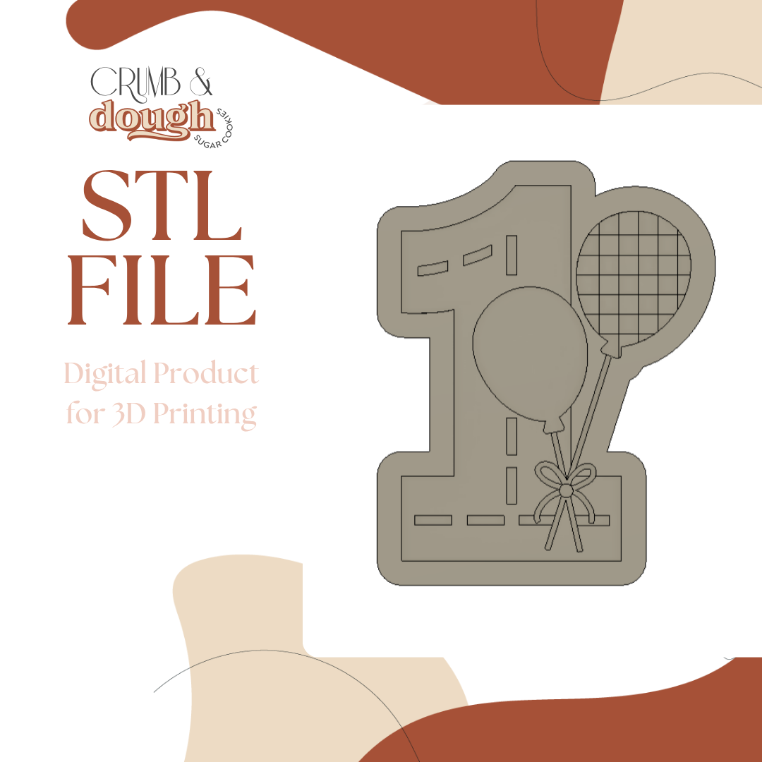 Number 1 with Balloons and Road.png