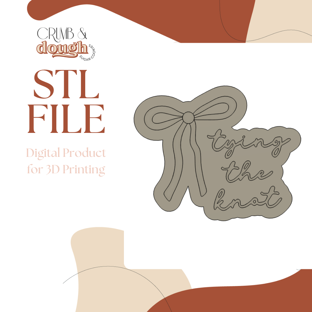 Tying the Knot Cookie Stamp & Cutter STL File