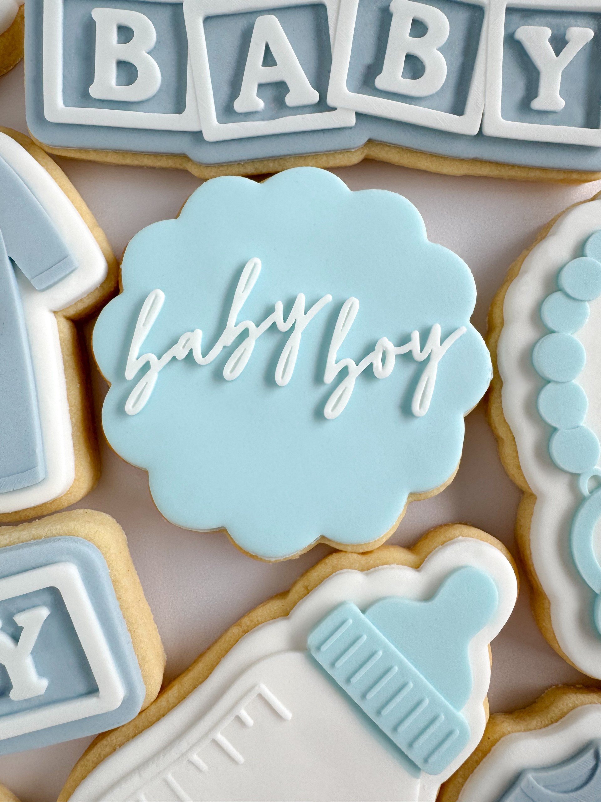 Baby Boy Cookie Stamp & Cutter