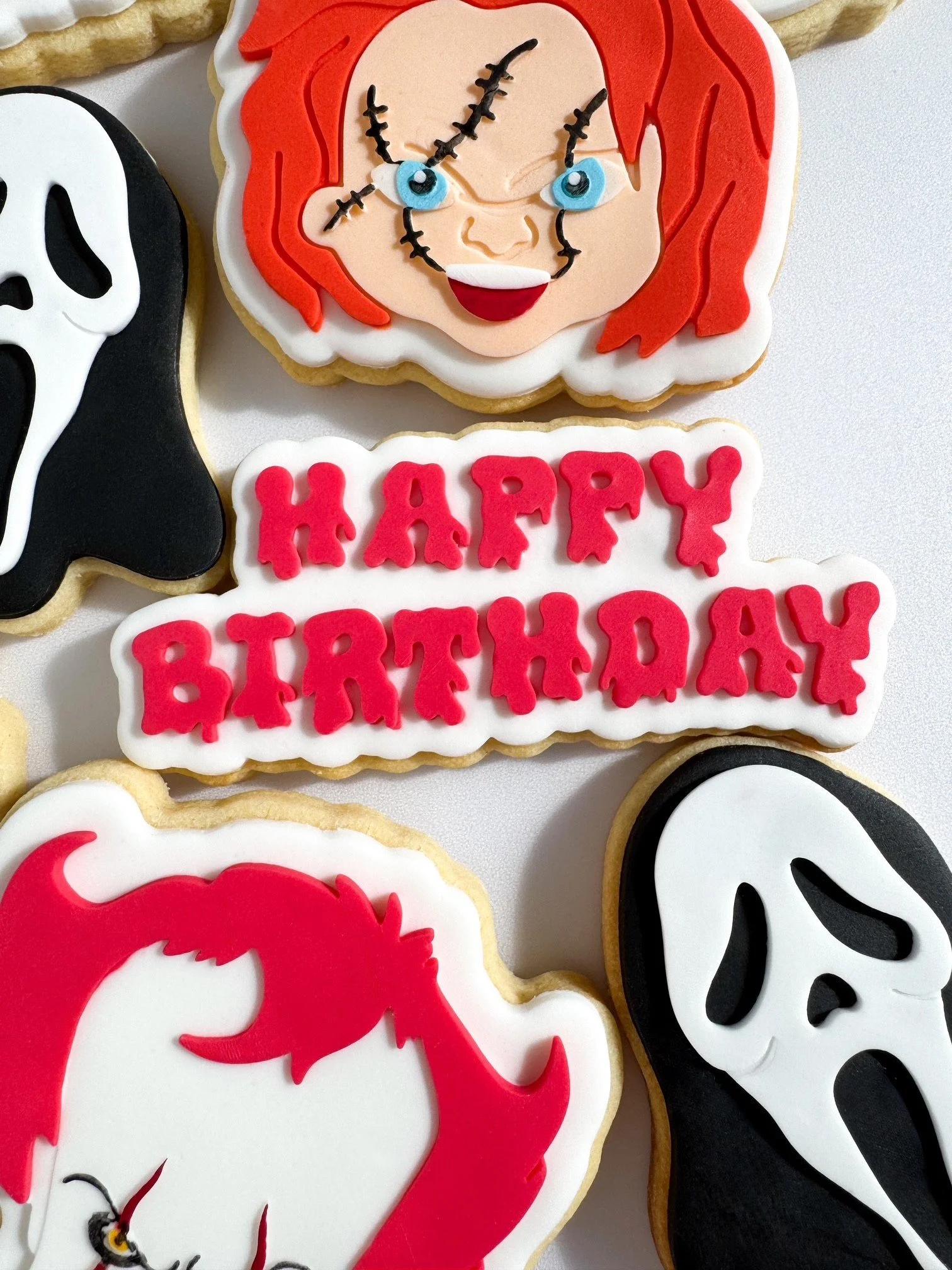 Happy Birthday in Slime Font Cookie Stamp & Cutter