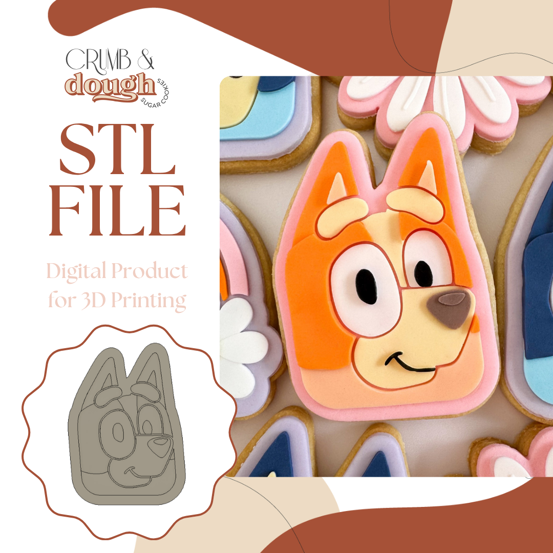 Bingo Face Cookie Stamp & Cutter STL File
