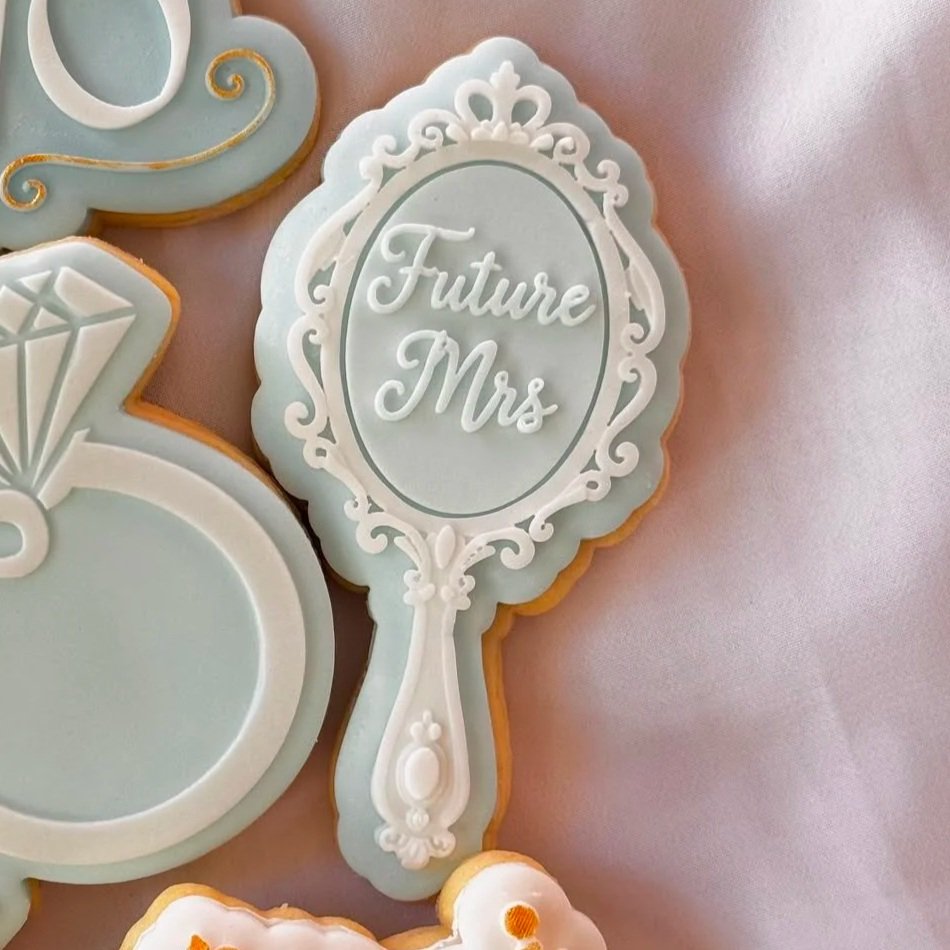Future Mrs Vintage Mirror Cookie Stamp & Cutter