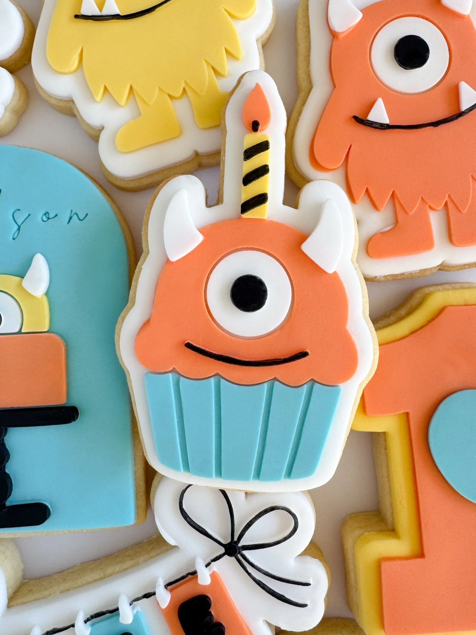 Monster Cupcake Cookie Stamp & Cutter