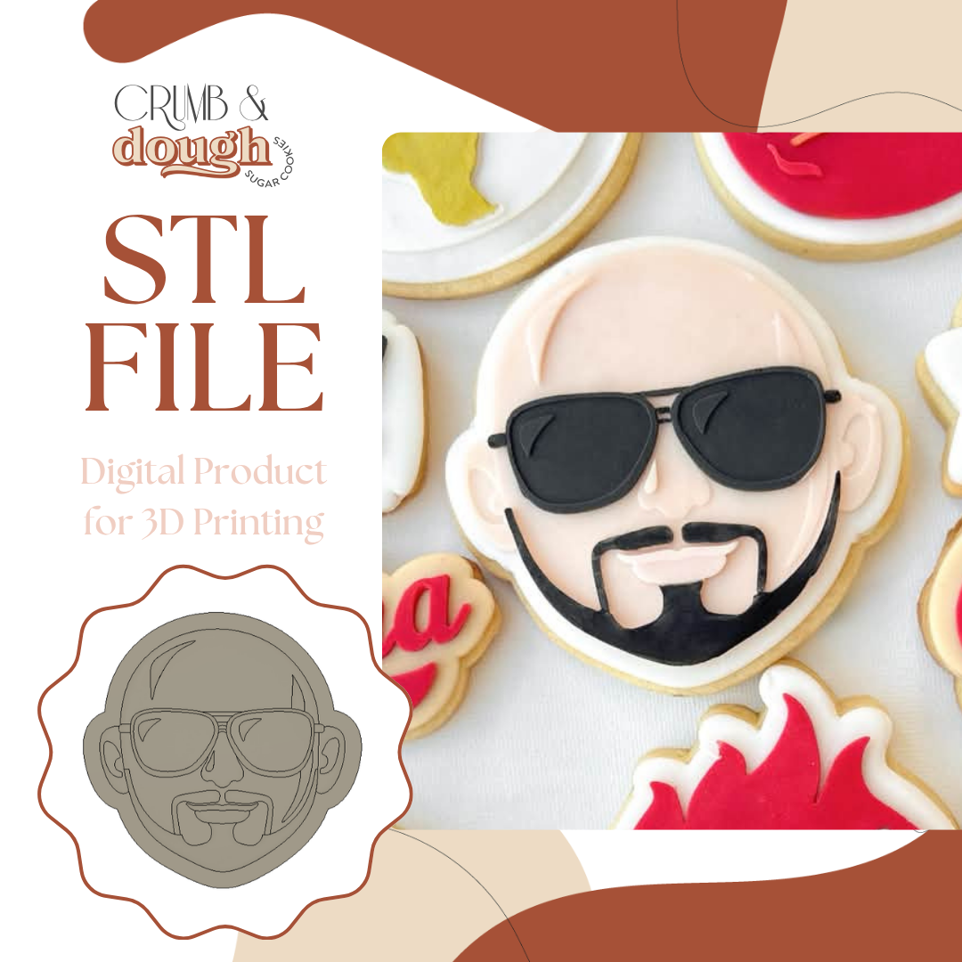 Pitbull Cookie Stamp & Cutter STL File