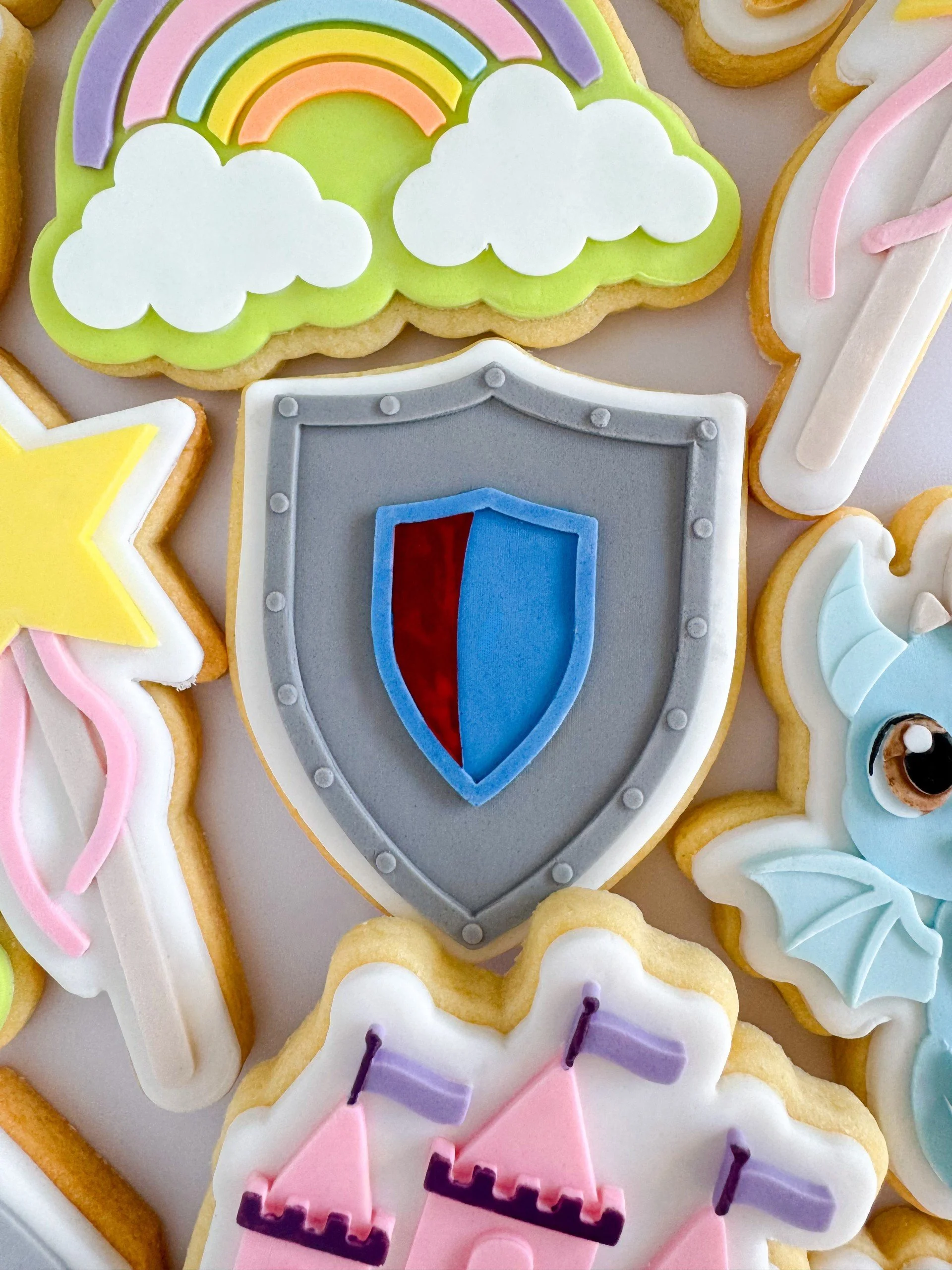 Medieval Shield Cookie Stamp & Cutter