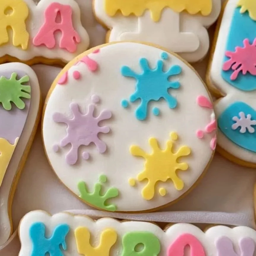 Slime Pattern Plate Cookie Stamp & Cutter