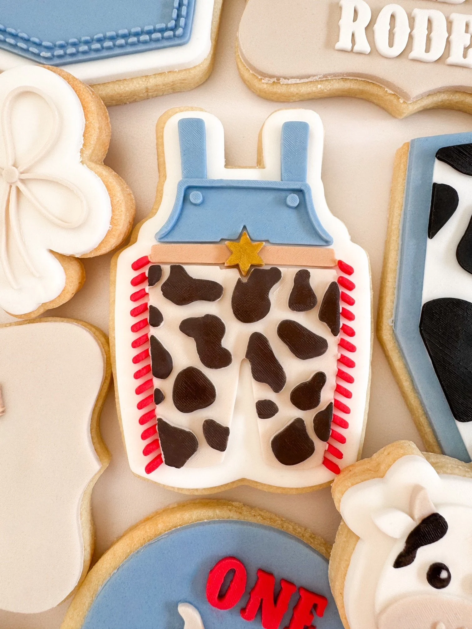 Baby Cowboy Chaps with Star Belt  Cookie Stamp & Cutter