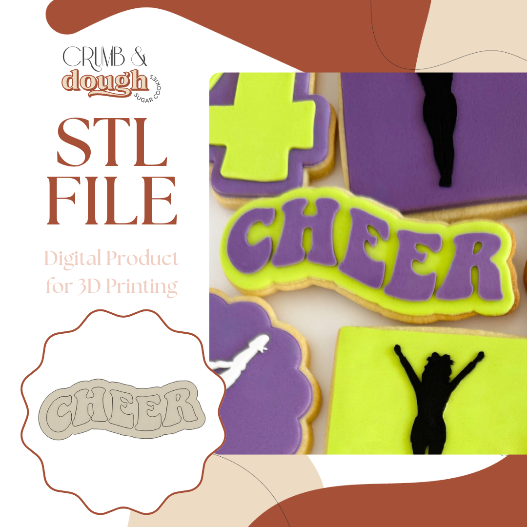 Cheer Cookie Stamp & Cutter STL File