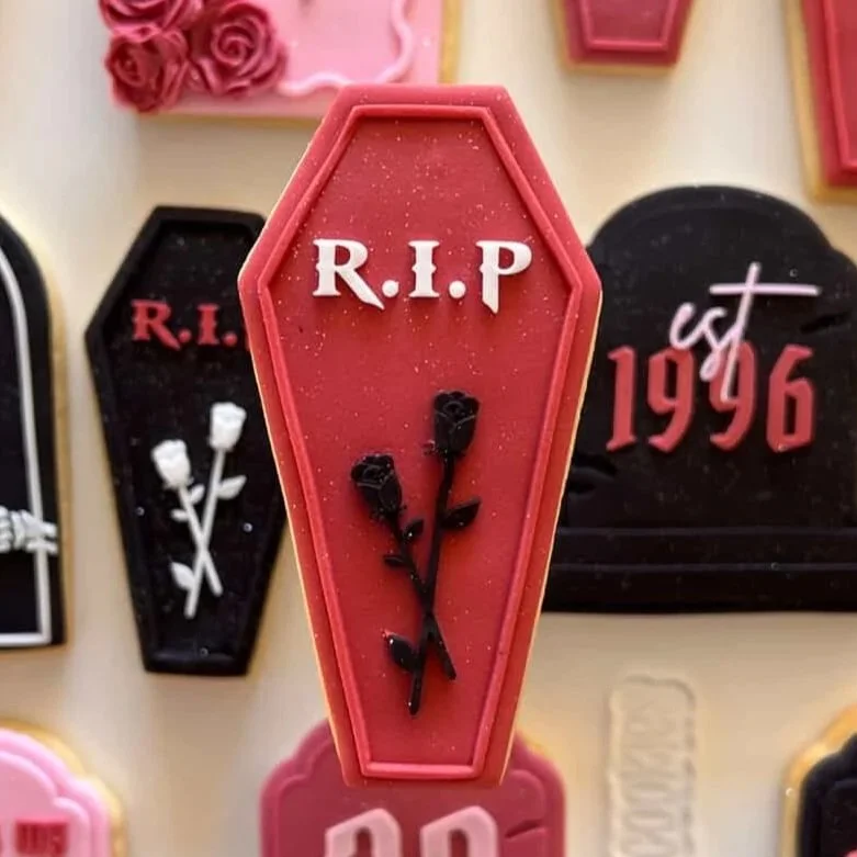 Coffin RIP Cookie Stamp & Cutter
